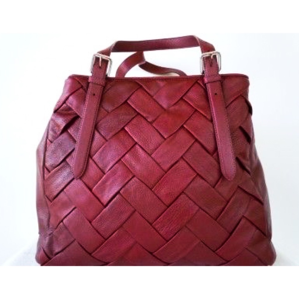 GORGEOUS COLE HAAN Woven Leather Tote/Travel BagXL